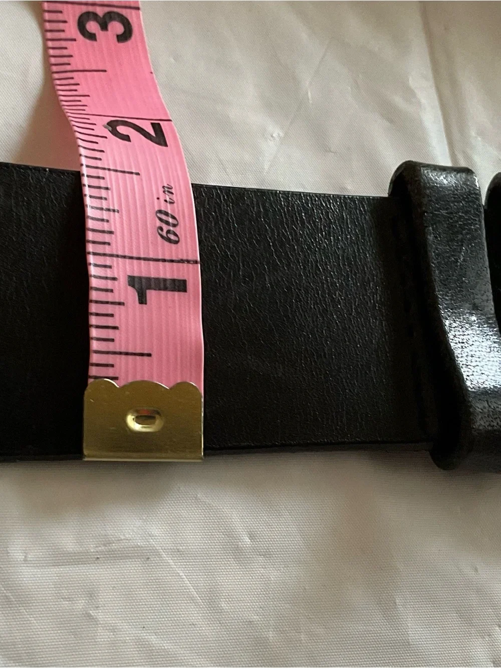 Ralph Lauren Polo Black Leather Belt with Polo Logo Plague-33” Length